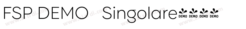 FSP DEMO   Singolare字体转换